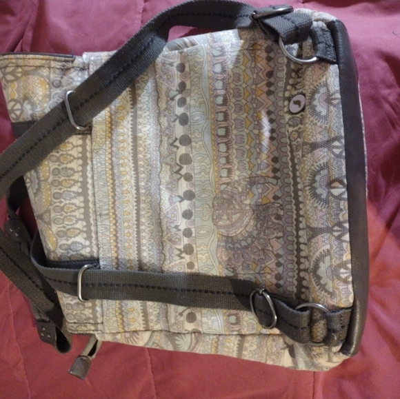 Sakroots NEW One World Artist Circle Pastel Shoulder Bag Convertible Backpack - Picture 5 of 5